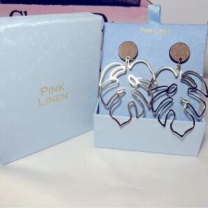 Large Banana Leaf earrings